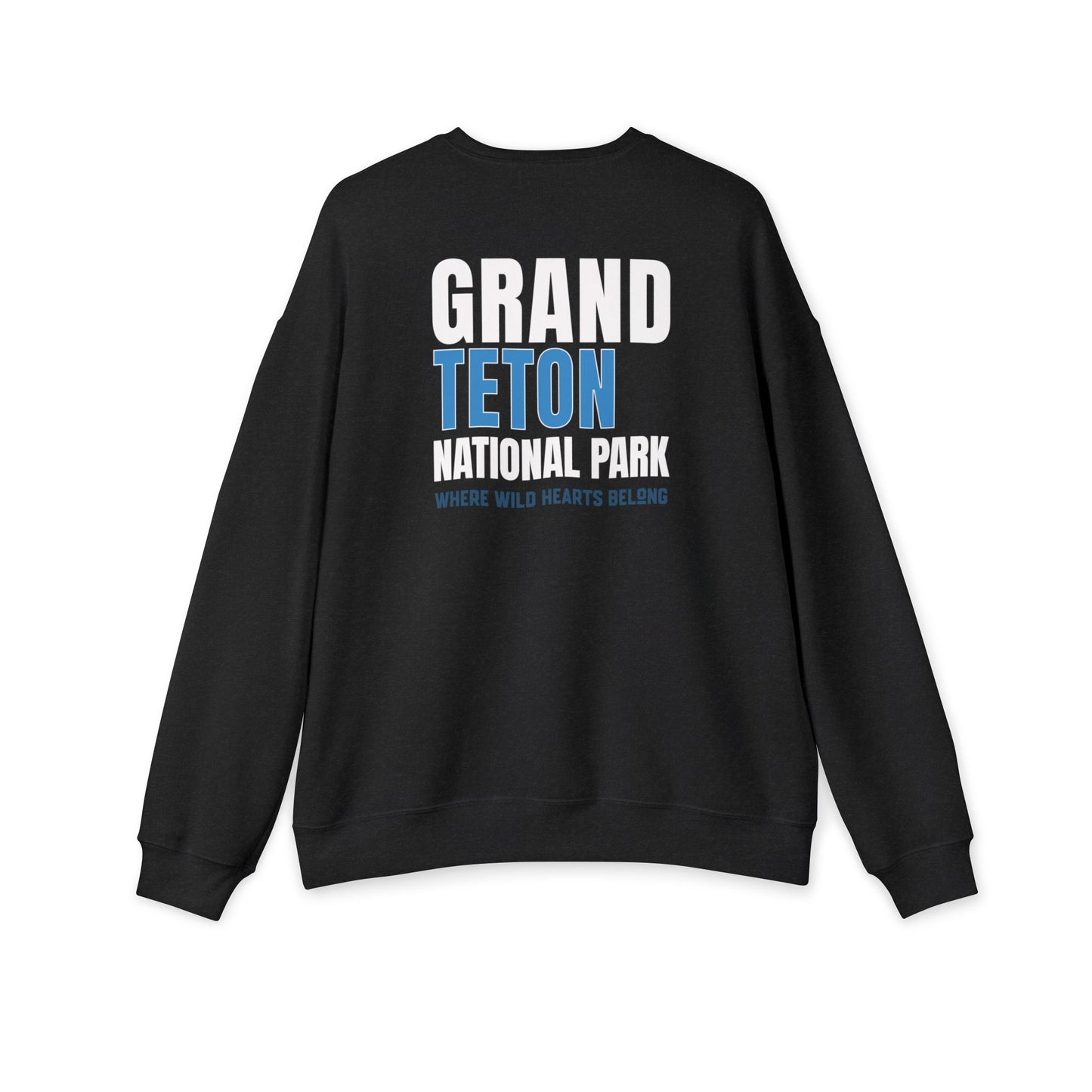 Grand Teton National Park Sweatshirt — Coordinates & Bold Logo Crewneck