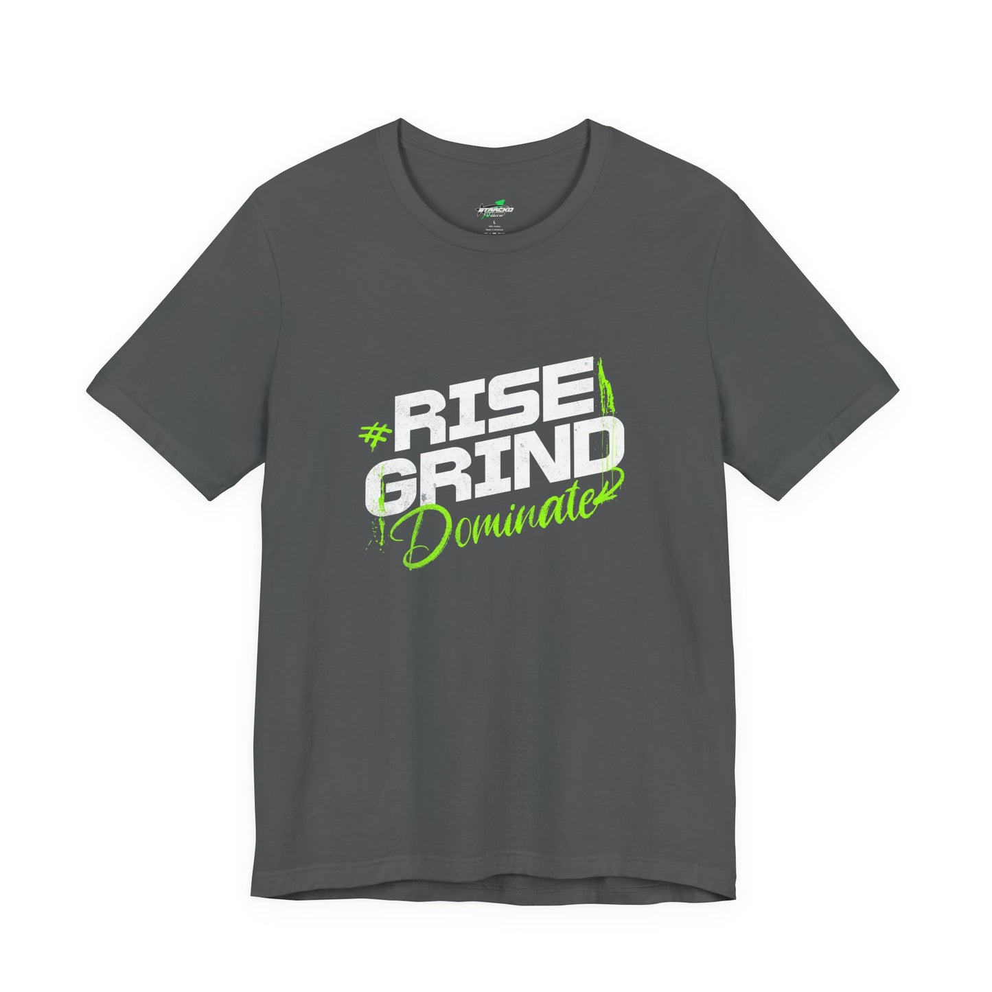 Motivational Tee - Bold Quote, Gym Aesthetic, Black & Neon Green